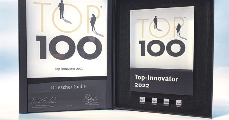 DRIESCHER GmbH bekommt TOP 100-Siegel